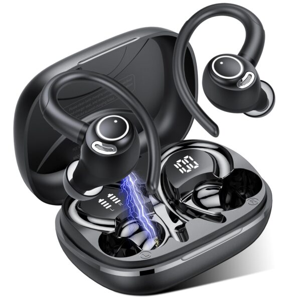 Jesebang Bluetooth In-Ear Kopfhörer Sport – Kabellos mit 40h Akku & IP7 Wasserschutz