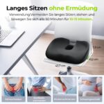 AUVON Orthopädisches Sitzkissen mit U-Form & Loch – Steißbeinentlastung für Büro & Auto – Bild 2