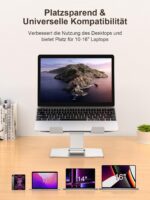 CIRYCASE Laptop Ständer höhenverstellbar – Ergonomischer Aluminium Stand für MacBook & Notebooks 10-16 Zoll – Bild 7