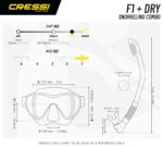 Cressi F1 Tauchermaske – Rahmenloses Tauchset mit Gehärtetem Glas für Erwachsene – Bild 5