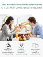 KOSTTE 6-in-1 Babynahrungszubereiter – Dampfgarer & Mixer mit automatischer Reinigung – Bild 7