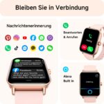 AEAC Smartwatch Damen 1.8" mit Telefonfunktion & Alexa – Fitnessuhr für iOS/Android – Bild 2