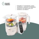 Babymoov Nutribaby Plus Mineral Beige – 6-in-1 Babynahrungszubereiter mit Dampfgaren & Mixen – Bild 4