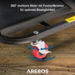 Arebos 2-in-1 Montagerollbrett 150 kg – Werkstattliege & Rollsitz mit Bremsen – Bild 6