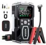 ACEZUK 9000A Jump Starter 26800mAh mit 160 PSI Luftkompressor – Starthilfe für PKW, SUV & Motorrad