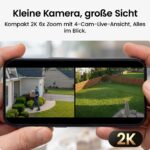 aosu 2K Überwachungskamera Aussen 2er-Kit mit Aosubase 2.0 – Akku, kein ABO, 32GB Speicher – Bild 5