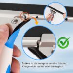 Mitclear Profi Fensterreiniger Set mit 196cm Teleskopstiel – Streifenfreie Reinigung für Fenster & Glas – Bild 8