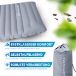 NORDMUT® Isomatte 10 cm mit Fußpumpe – Schnellaufblasend für Camping & Outdoor – Bild 7
