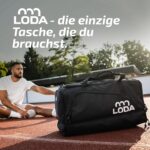 LODA Team 68L Sporttasche – Schuhfach, Nassfach & Rucksackfunktion für Sport & Reisen – Bild 7