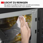 Toshiba MW2-MM20PE Mikrowelle 20L mit 700W & 5 Leistungsstufen – Solo-Mikrowelle Schwarz – Bild 6