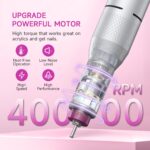 HALMAI HMC320 Elektrischer Nagelfräser 40.000 RPM – Kabelloses Nagelbohrer-Kit für Profis – Bild 2