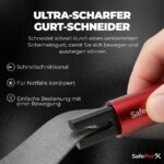SafePro X Notfallhammer mit Gurtschneider – 2-in-1 Glasbrecher für Fahrzeuge (6er-Pack) – Bild 6