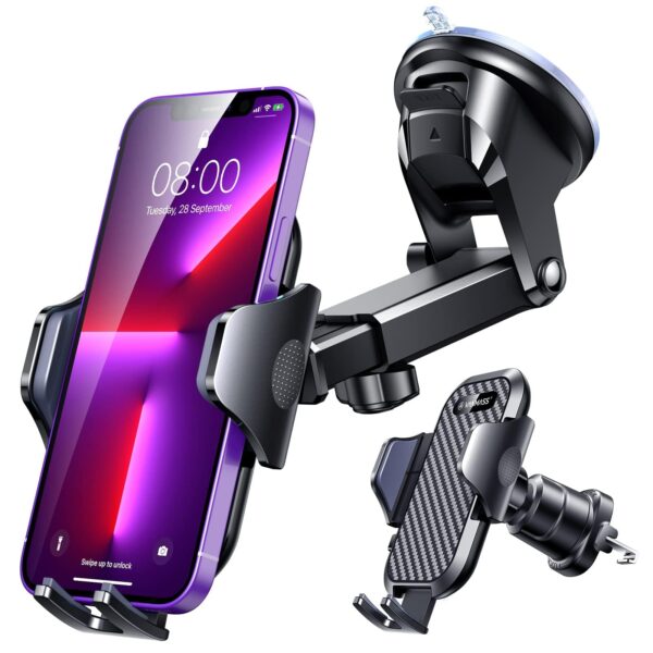 VANMASS 2026 Handyhalterung Auto – 4in1 Universalhalter mit Saugnapf & Lüftungshaken