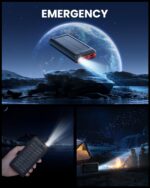 JIGA Solar Powerbank 27000mAh mit 22,5W PD – Schnellladegerät für Outdoor & Reisen – Bild 7