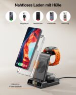 Phelinta 3-in-1 Wireless Charger – Induktive Ladestation für Samsung Galaxy S26/S25/S24 & Watch – Bild 6
