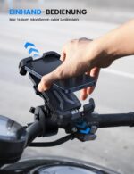 Lamicall Motorrad Handyhalterung mit Doppelter Vibrationsdämpfung – 360° Universal Lenkerhalterung für iPhone & Samsung – Bild 4