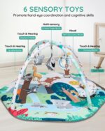 Lilian&Gema Spielbogen 4 in 1 mit 6 Spielzeugen – Faltbare Spielmatte ab Geburt bis 18 Monate – Bild 3