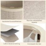 Lifewit Wäschekorb 145L mit Deckel – Grosse Wäschesammler mit 2 Fächern für Familien – Bild 6