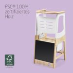 Maxi-Cosi Toucan 3-in-1 Lernturm Montessori – Holzturm mit 3 Höhen & Tafel für 1,5–99 Jahre – Bild 8