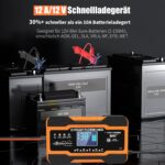 EAFC 12A KFZ Batterieladegerät 12V – Vollautomatisches Intelligentes Erhaltungsladegerät mit LCD – Bild 2