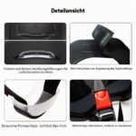 Ergocar Offener Motorradhelm mit Sonnenblende – ABS-Schale mit EPS-Schutz für sicheres Fahren – Bild 6