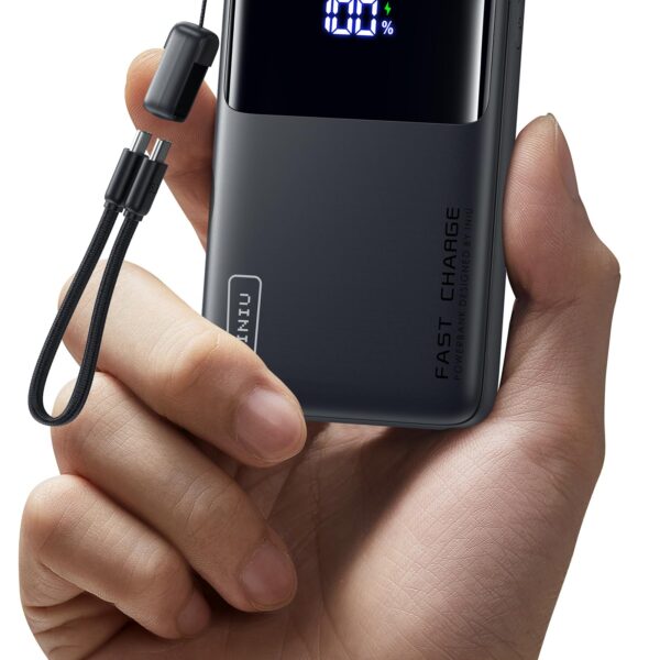 INIU 10000mAh Powerbank mit 45W Schnellladen – Kompakte Externe Batterie für Smartphones