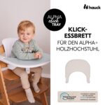 hauck Click Tray Speckle Beige – Hochstuhl Essbrett für Alpha+ & Beta+ mit werkzeugloser Montage – Bild 4