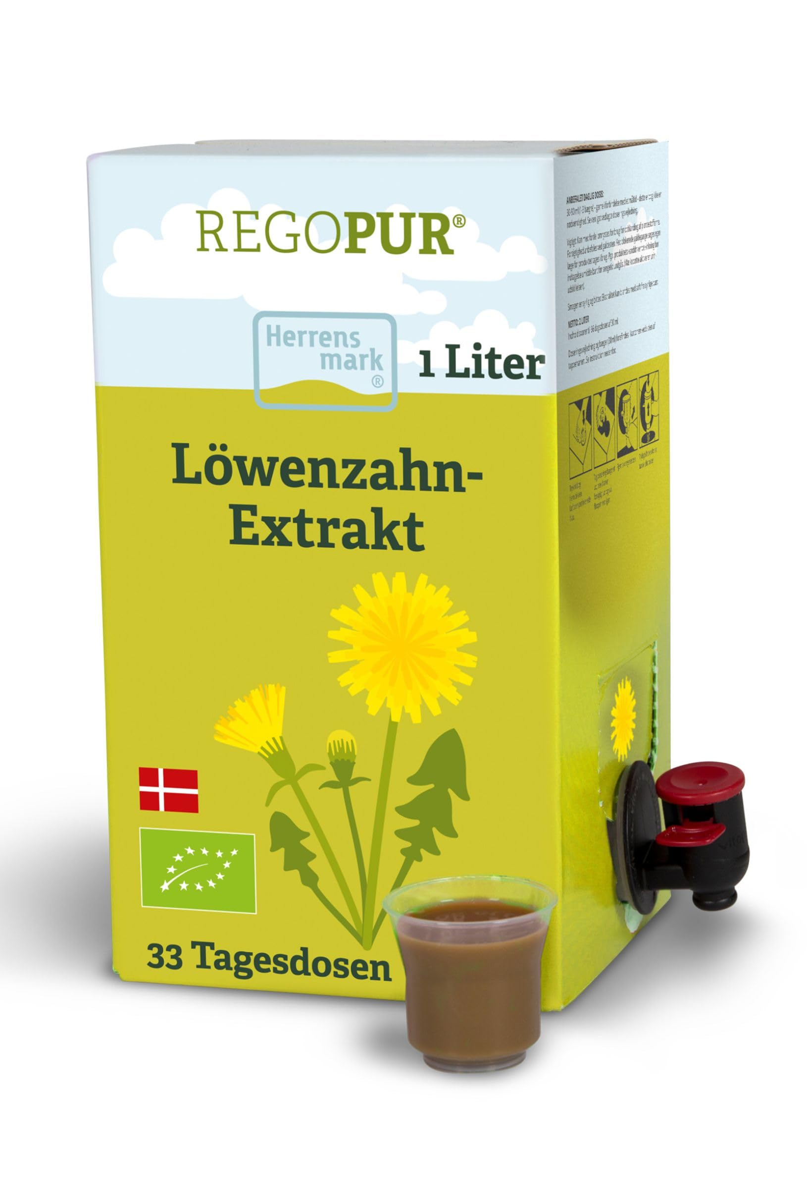 7196B6rqMML._SY2430_.jpg REGOPUR 1L Bio Löwenzahn-Extrakt – Fermentiert mit Milchsäurebakterien, vegan & ohne Zusätze – Bild 1