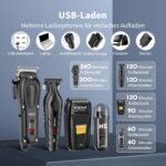HIENA PRO Professionelles Haarschneideset – 5in1 Bartschneider & Nasenhairtrimmer USB – Bild 6