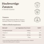 Glow25 Kollagen Plus Pulver 3x450g – Hydrolysat mit Vitamin C, Zink & Biotin – Bild 6
