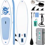 FunWater Aufblasbares SUP Board 320cm mit Paddel & Pumpe – Stabiles Stand Up Paddle für Anfänger
