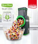 Genius Nicer Dicer Electro Deluxe Set 32-tlg – Elektrischer Gemüsehobel mit 9 Einsätzen – Bild 2