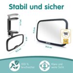 Onco Baby Autospiegel Set – Rück- & Vorwärtsgerichtet, 100% Bruchsicher & Rüttelfest – Bild 4