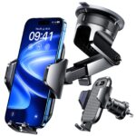 VANMASS Autohalterung 2026 mit Saugnapf & Lüftungshaken – 360° drehbar für alle Smartphones