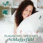 KNERST Daunenkissen 80x80 cm – 3-Kammer Kopfkissen Made in Germany mit ÖKO-TEX – Bild 2