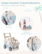 ROBOTIME Lauflernwagen Holz mit Aktivitätscenter – Montessori Baby Walker für 10 Monate bis 2 Jahre – Bild 6
