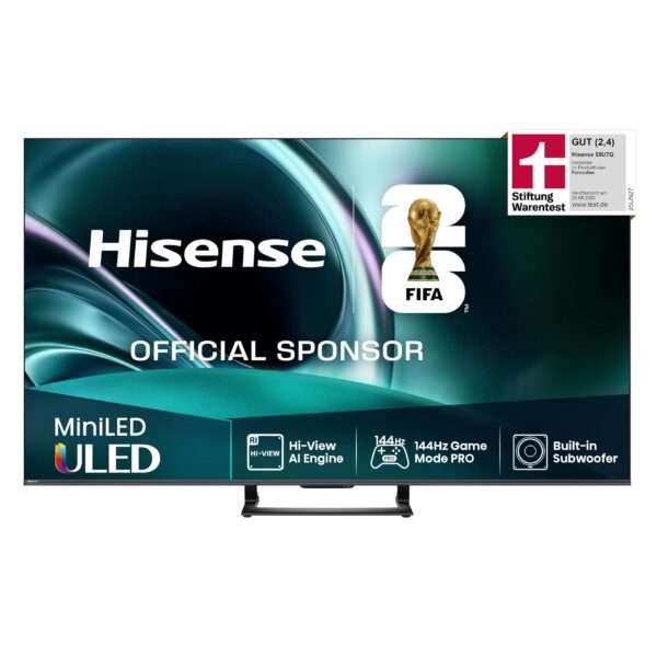 Hisense 55U7Q 55 Zoll 4K Mini LED Smart TV – Gaming & Streaming mit AI Engine