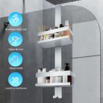 UUlioyer Duschregal zum Hängen aus SUS304 Edelstahl – Bohrerfreie Installation für Glastüren – Bild 3