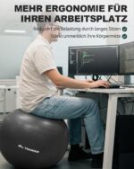 Trideer Gymnastikball 65/75/85 cm – Ergonomischer Sitzball mit Anti-Burst für Yoga & Pilates – Bild 2