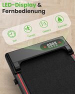 HomeFitnessCode Laufband mit Steigung – Kompaktes Walking Pad 1–8 km/h für Zuhause – Bild 5