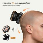 MAXGROOM 7D Kopfrasierer – Wasserdichter Glatzenrasierer mit Magnetkopf & 90-Min-Akku – Bild 2