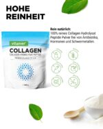Vit4ever Collagen Pulver 1000 g – Bioaktives Kollagen Hydrolysat Typ 1 & 3 – Bild 3