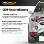 OBDLink MX+ OBD2 Bluetooth Scanner – Professionelle Fahrzeugdiagnose für iPhone, Android & Windows – Bild 3