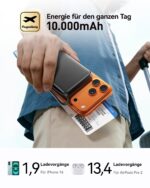 INIU 10000mAh MagSafe Powerbank mit Qi2 15W & 45W USB-C – Ultra-schlank für iPhone – Bild 6