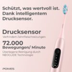 POIVES P1 Pro Schallzahnbürste – Testsieger mit Drucksensor & 110 Tage Akkulaufzeit – Bild 3