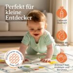 Laleni Krabbelmatte 120x150 cm – Wasserdichte Spielmatte Baby mit Wärmeschutz – Bild 6