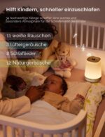 Momcozy White Noise Machine – Tragbarer Soundmaschine mit 34 Geräuschen & 7-Farben Nachtlicht – Bild 3