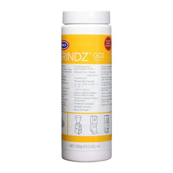 Urnex Grindz Kaffeemühlen Reinigungstabletten 430 g – Tiefenreinigung ohne Demontage
