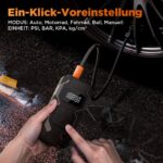 Tiiletzote Elektrische Luftpumpe 150PSI – Akku Kompressor mit LED-Display für Auto & Fahrrad – Bild 9
