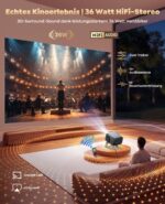 PUTRIMS P66 Smart Beamer mit Google TV, 4K-Dekodierung & 30W Audio – Heimkino Projektor – Bild 5